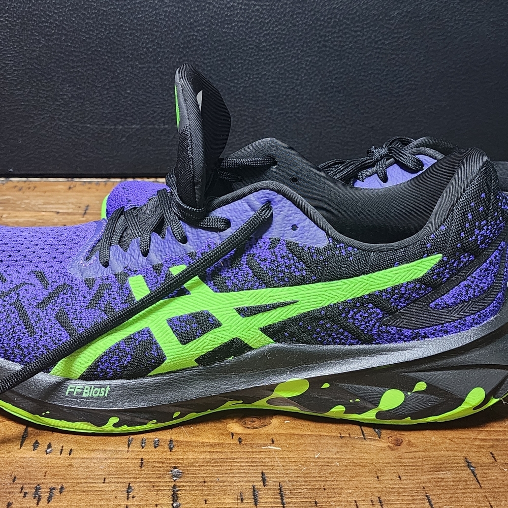 ASICS Men’s Running Shoes - Purple / Lime - Picture 6 of 7